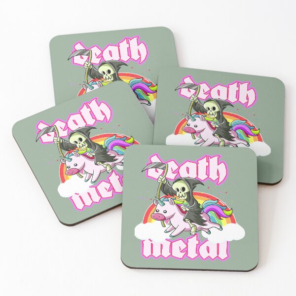 Item preview, Cute Grim Reaper Rides Unicorn Funny designed and sold by AnnabelValli.