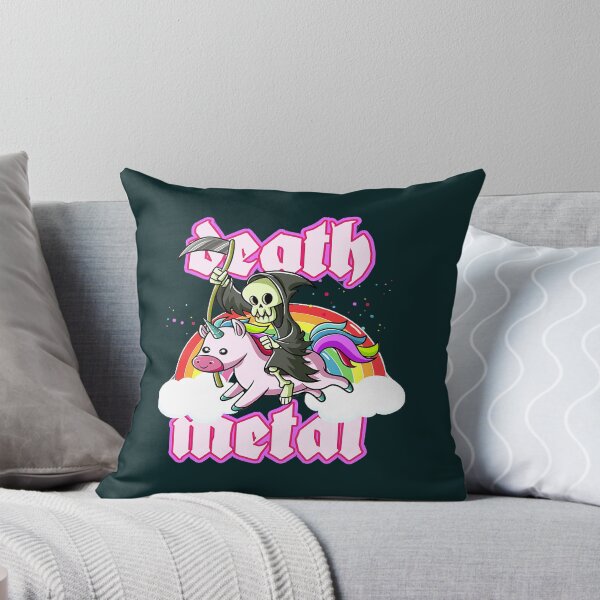 Item preview, Cute Grim Reaper Rides Unicorn Funny designed and sold by AnnabelValli.