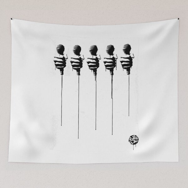 Item preview, Five Mics - BlackWhite designed and sold by EmoryHoeger.