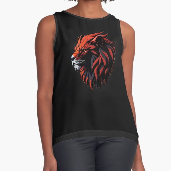 Camisetas en torno al cuello divertidas con estampado de tigre 3D