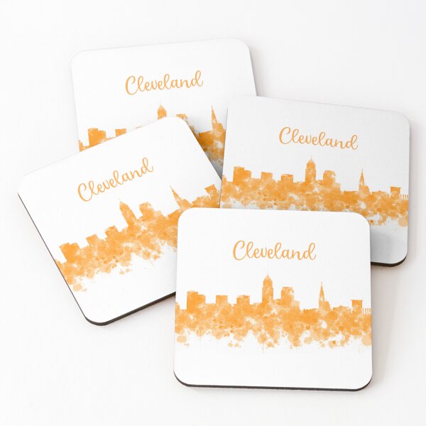 Item preview, Cleveland Ohio Skyline Orange designed and sold by veevain.