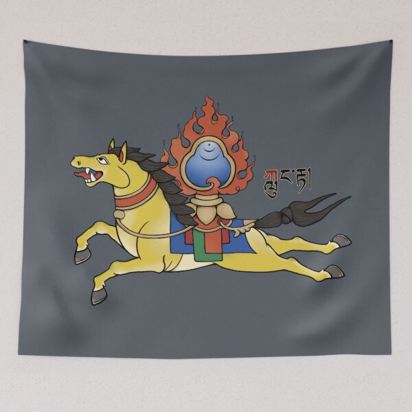 Item preview, Buddhist Windhorse -  Klung Rta Protective Force designed and sold by ViewerEqualsPhoton.