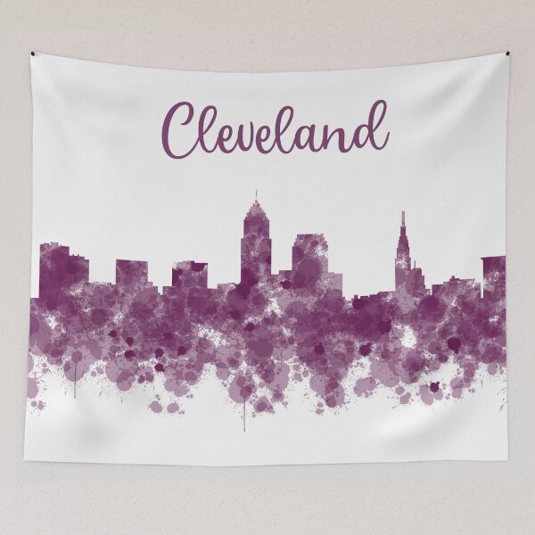 Item preview, Cleveland Ohio Skyline Purple designed and sold by veevain.