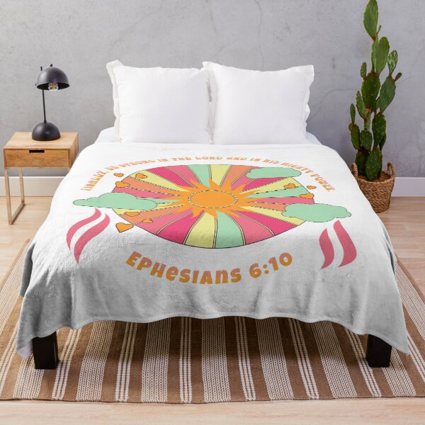 Item preview, Retro Faith EPHESIANS 6:10 Bible verse t shirts & Christian Apparel with bible quote designed and sold by M Cristian.