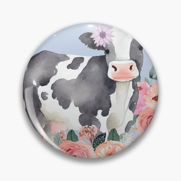 Item preview, Floral Dairy Cow designed and sold by Ashley Gagnon.