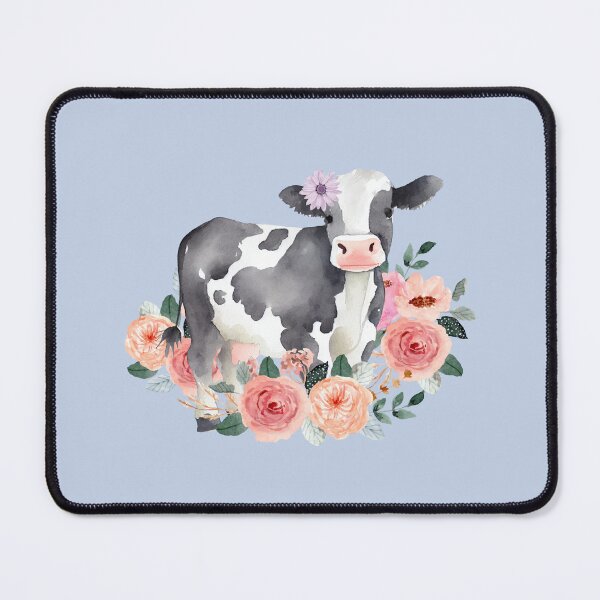 Item preview, Floral Dairy Cow designed and sold by Ashley Gagnon.