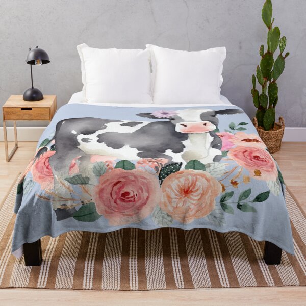 Item preview, Floral Dairy Cow designed and sold by Ashley Gagnon.