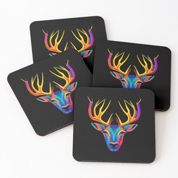 Item preview, Deer Whimsical Abstract Head designed and sold by spyduckz.
