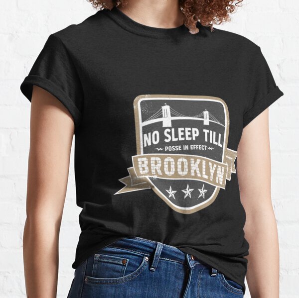 No Sleep Till Brooklyn Black Baseball Shirt