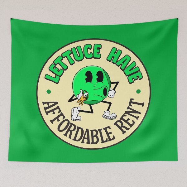 Item preview, Lettuce Have Affordable Rent - Funny Pun designed and sold by Picket Club.