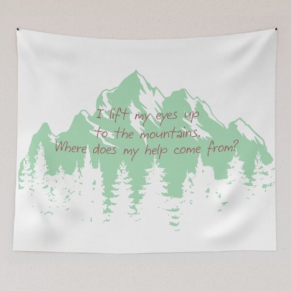 Item preview, I Lift My Eyes Up Psalm 121 Daily Reminder designed and sold by bard-art.