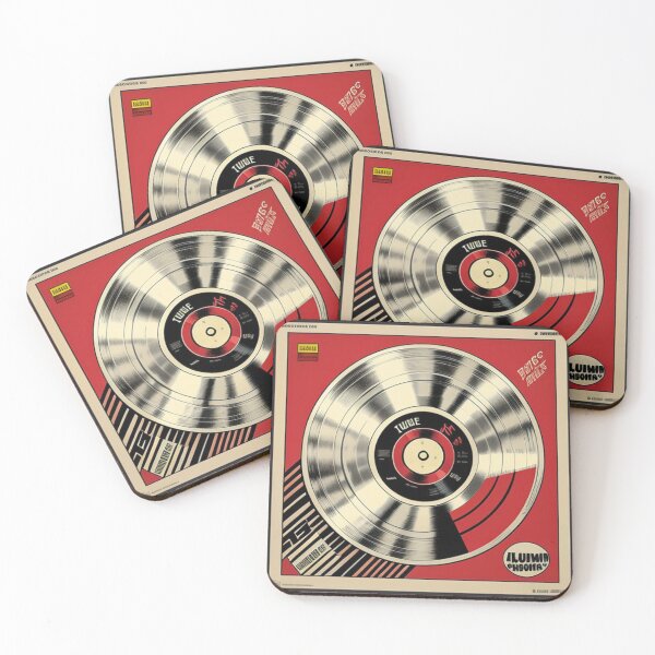 Item preview, Record Store Merch Vinyl Record Platinum Red designed and sold by musicgeniusart.