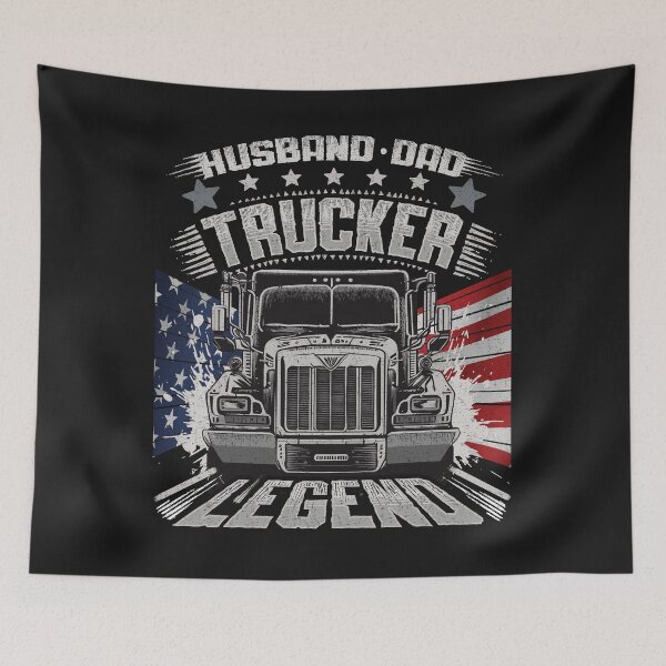 Artikelvorschau, Ehemann-Vater-Trucker-Legende - Lustiger Trucker entworfen und verkauft von VichallanStudio.