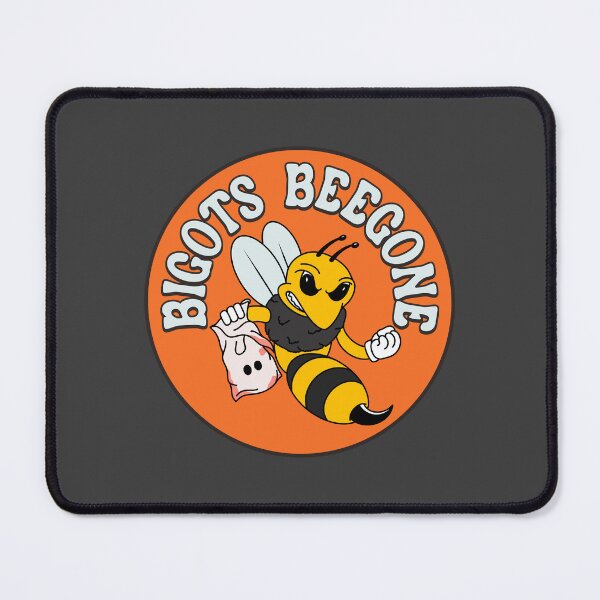 Item preview, Bigots Begone - Funny Bee Pun Against Racism designed and sold by Picket Club.