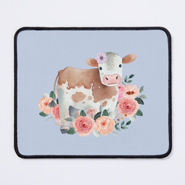 Item preview, Floral Hereford Cow designed and sold by Ashley Gagnon.