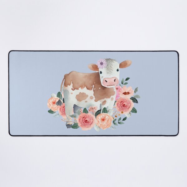 Item preview, Floral Hereford Cow designed and sold by Ashley Gagnon.
