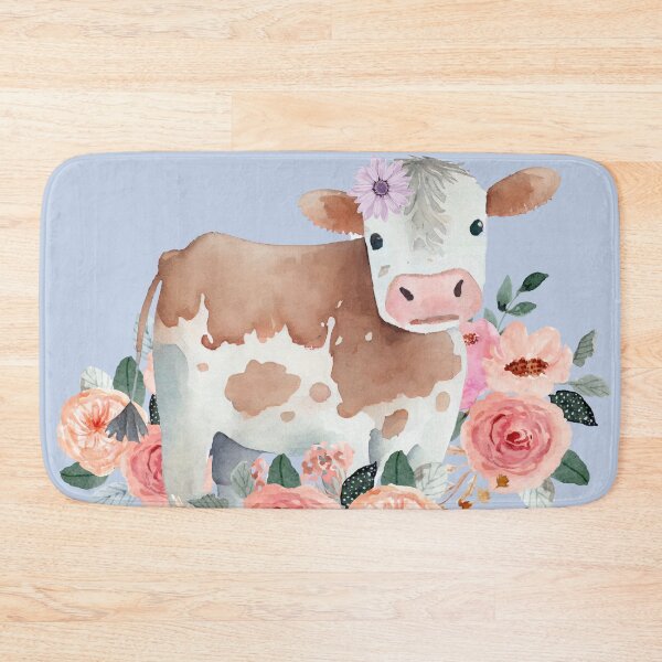 Item preview, Floral Hereford Cow designed and sold by Ashley Gagnon.