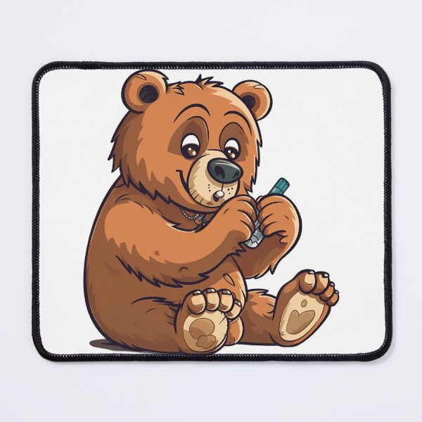 Item preview, Cute Bear Cub eating a candy designed and sold by PCGDrawing.