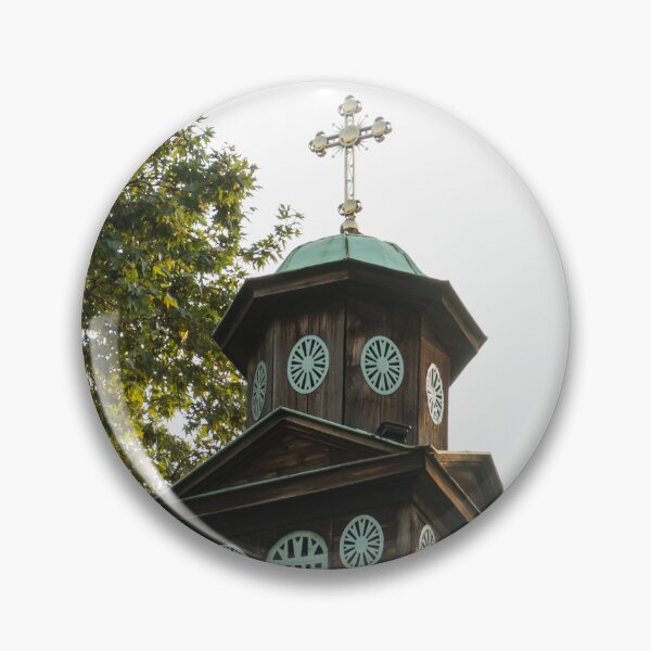 Item preview, Wooden Bell Tower of Sveta Marina Church and Giant Sycamore Tree designed and sold by Georgia Mizuleva.