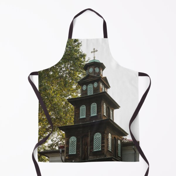 Item preview, Wooden Bell Tower of Sveta Marina Church and Giant Sycamore Tree designed and sold by Georgia Mizuleva.