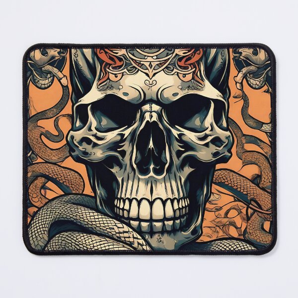 Item preview, Tattoo Inspired Skull designed and sold by TebyArt.