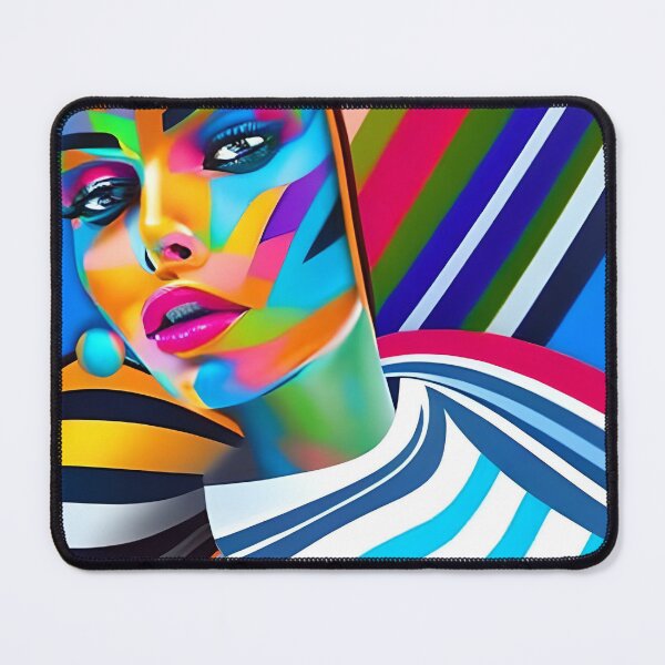 Item preview, portrait stripes woman designed and sold by Nervakwzk.