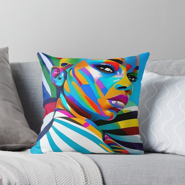 Item preview, color striped face designed and sold by Nervakwzk.