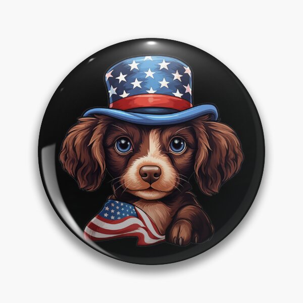 Item preview, 4th of July, Independence Day,Cute Patriotic Dog, Stars and Stripes Celebration designed and sold by LateBloomer718.
