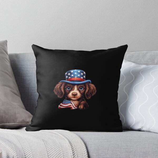 Item preview, 4th of July, Independence Day,Cute Patriotic Dog, Stars and Stripes Celebration designed and sold by LateBloomer718.