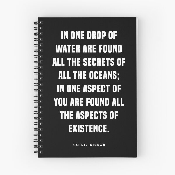 Item preview, One drop of water - Kahlil Gibran Quote - Literature - Typography Print 1 - Black designed and sold by Studio Grafiikka.