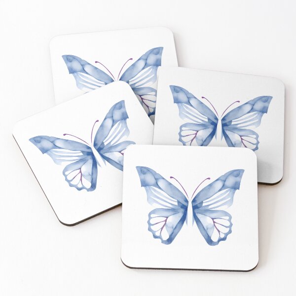 Item preview, Watercolor Blue Butter fly  designed and sold by Anshu32.