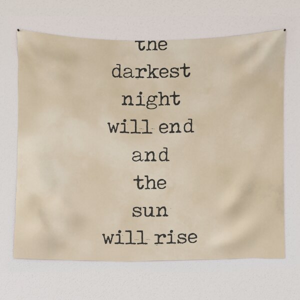 Item preview, Even the darkest night will end - Victor Hugo Quote - Literature - Typewriter Print - Vintage designed and sold by Studio Grafiikka.