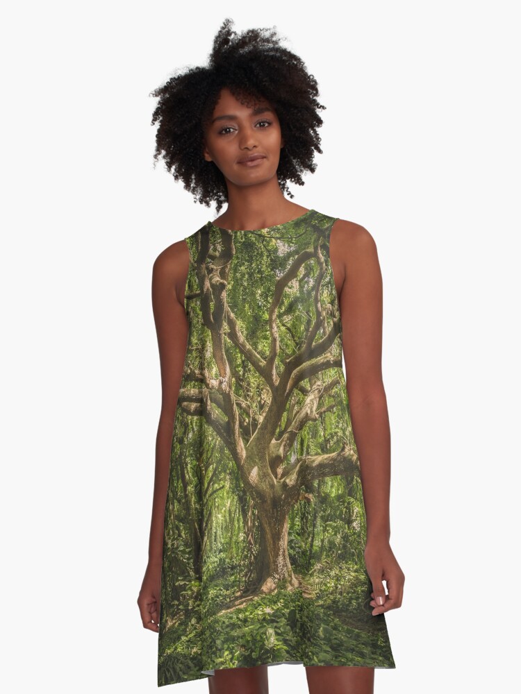 Green Tree | A-Line Dress