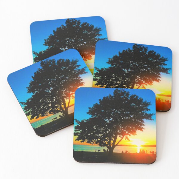 Item preview, Sunset Bliss: Embers of Joy at Birch Bay Beach designed and sold by ChakraMonkey.