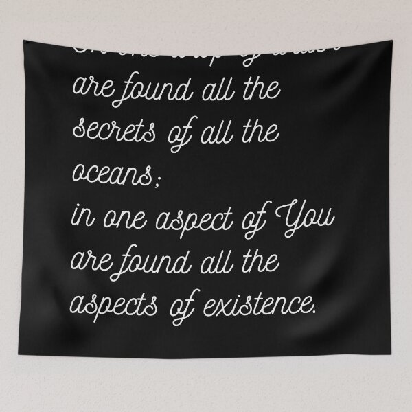 Item preview, One drop of water - Kahlil Gibran Quote - Literature - Typography Print 2 - Black designed and sold by Studio Grafiikka.