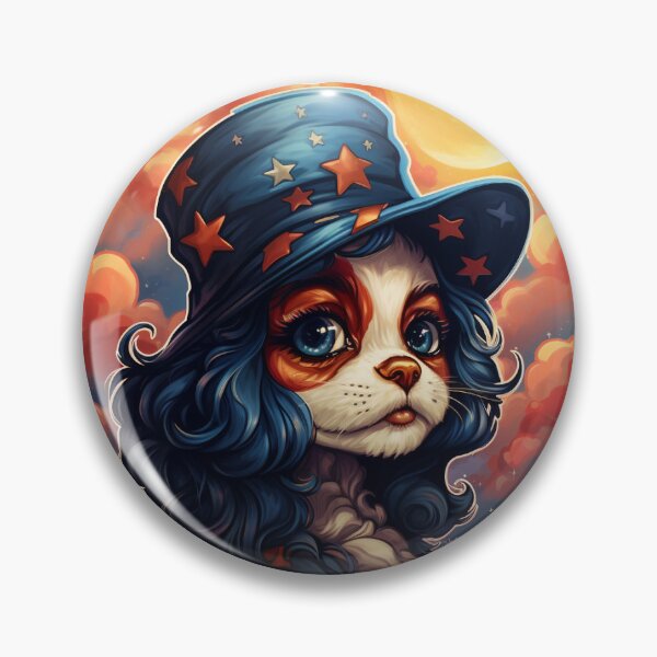 Item preview, Magical Cute Patriotic Cat, Title:4th of July, Independence Day,Fireworks, Stars and Stripes  designed and sold by LateBloomer718.