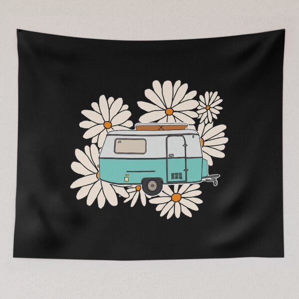 Item preview, Caravan and daisies designed and sold by pedra-zaarda.