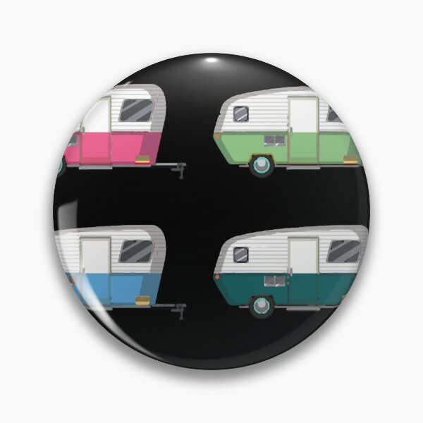 Item preview, Colourful Vintage Eriba Puck Caravan Daisy designed and sold by pedra-zaarda.