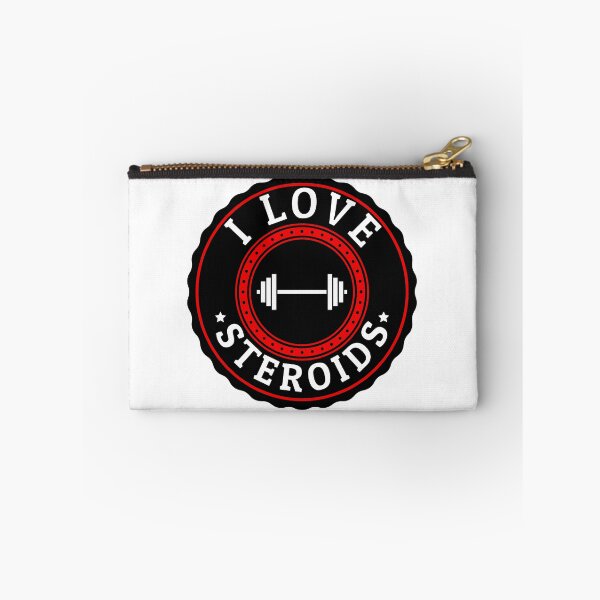 Item preview, I love steroids, circular design with weights designed and sold by creativo21.