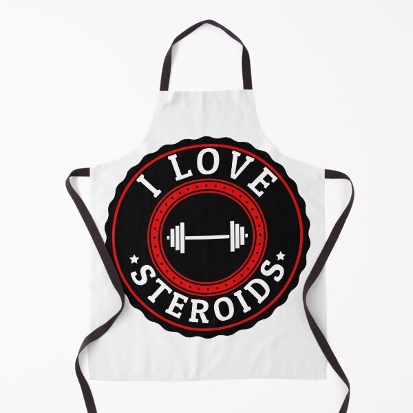 Item preview, I love steroids, circular design with weights designed and sold by creativo21.