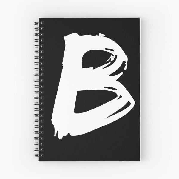 Item preview, B BRUSH STYLE CAPITAL LETTER INITIAL T-SHIRT MODERN MINIMALIST FONT LOGO TYPEFACE LETTERING TYPOGRAPHY TEE designed and sold by prezziefactory.