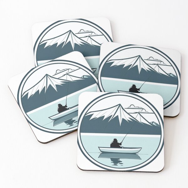Item preview, a camper fishing by a tranquil lakeshore 	 designed and sold by cuffykasapaf.