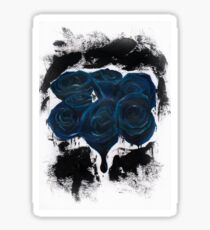 Ink Blue Roses - Escaping from Houdini inspired Sticker