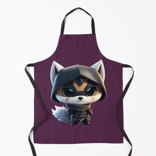 Item preview, Very Cute Ninja Wolf Digital Art designed and sold by AldonSneddon.