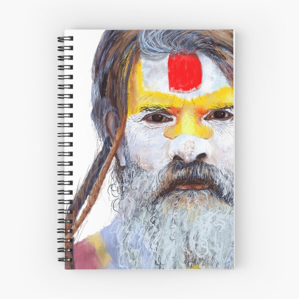 Item preview, Hindu Man Portrait Painting designed and sold by missdebi27.