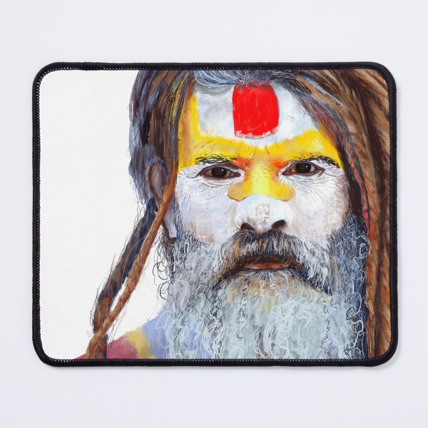 Item preview, Hindu Man Portrait Painting designed and sold by missdebi27.