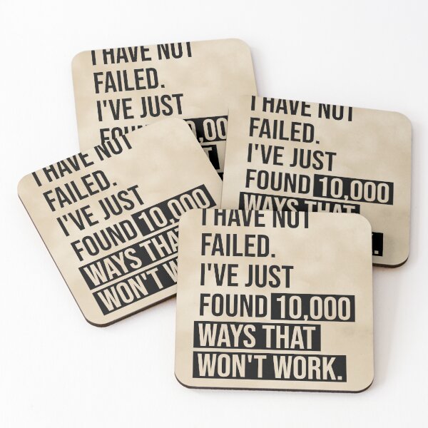Item preview, I Have Not Failed - Thomas Alva Edison Quote - Literature - Typography Print - Vintage designed and sold by Studio Grafiikka.