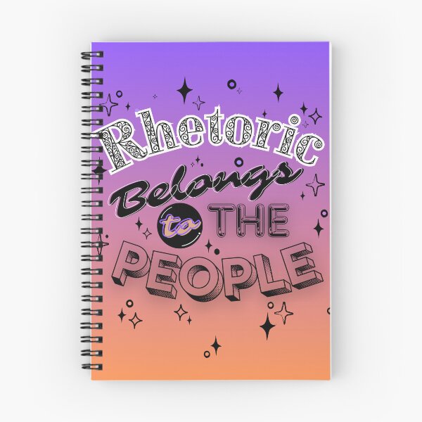 Item preview, Rhetoric for the People (purple gradient) designed and sold by Ryan Skinnell.