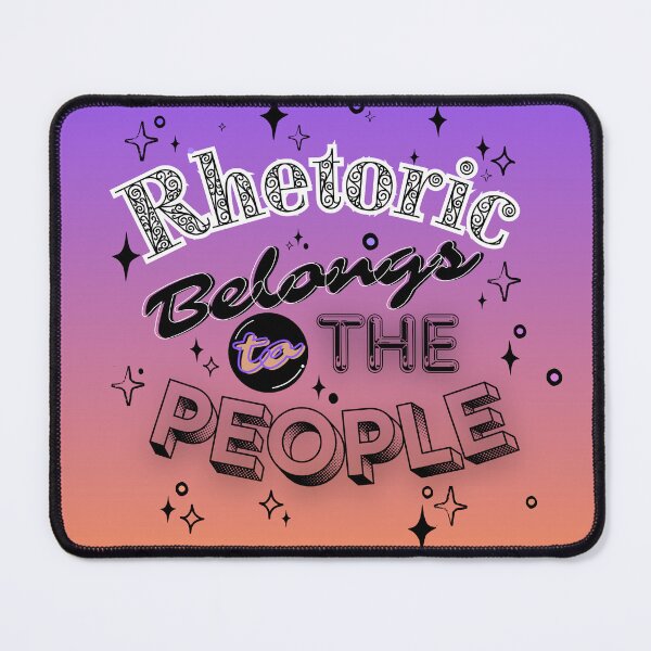 Item preview, Rhetoric for the People (purple gradient) designed and sold by Ryan Skinnell.