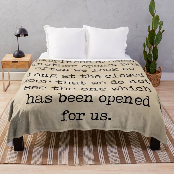 Item preview, When one door closes another opens - Helen Keller Quote - Literature - Typewriter Print - Vintage designed and sold by Studio Grafiikka.